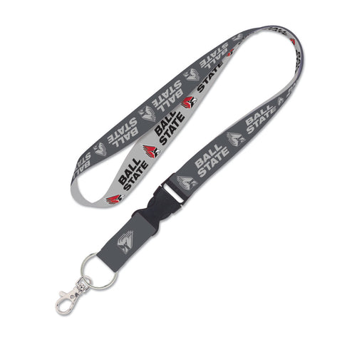 BSU Cardinals Grey Lanyard Buckle