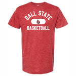BSU Cardinals Heather Red BasketballTee