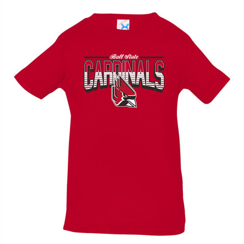 BSU Cardinals Infant Wordmark Long-Sleeve Tee