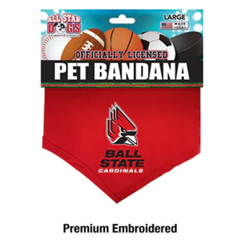 BSU Cardinals Large Pet Bandana