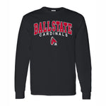 BSU Cardinals Men's Black Logo Long Sleeve T-shirt
