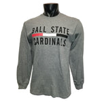 BSU Cardinals Men's 3-Bar Long Sleeve T-Shirt