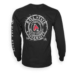 BSU Cardinals Long Sleeve T-shirt, Splatter Black