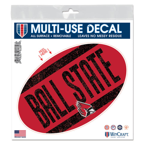 BSU Cardinals Multi-Use Vintage Oval Decal