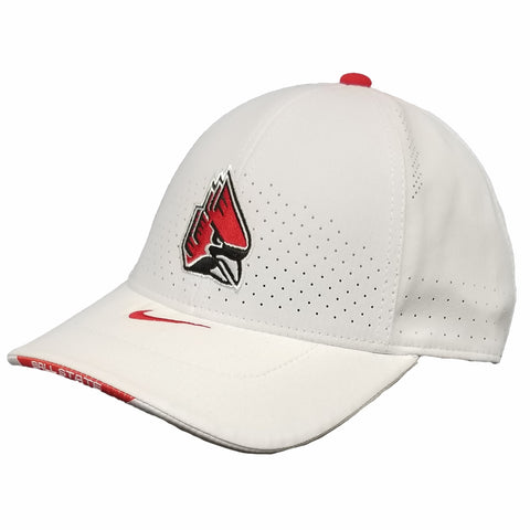 BSU Cardinals Nike Cardinal Logo White Hat