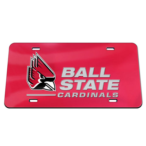 BSU Cardinals Red Mirror License Plate