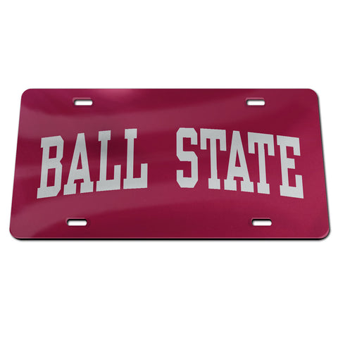 BSU Cardinals Red Mirror License Plate