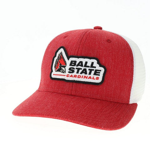 BSU Cardinals Red Patch Snapback Hat