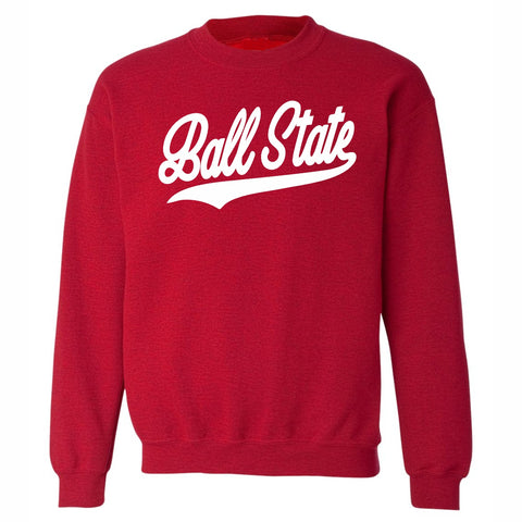 BSU Cardinals Men's Red Script Crew