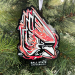 BSU Cardinals Storm Striker Ornament