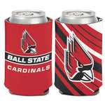 BSU Cardinals Striped Can Cooler