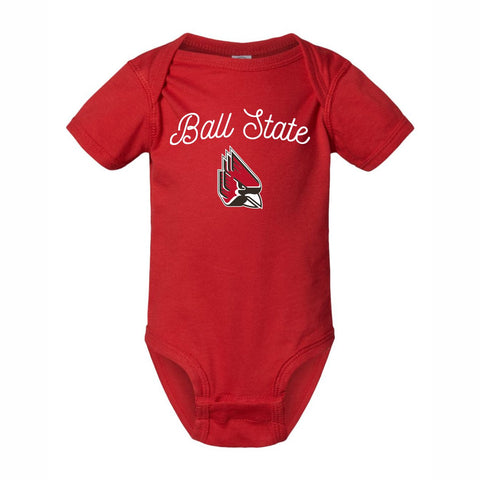 BSU Cardinals Infant Script Onesie