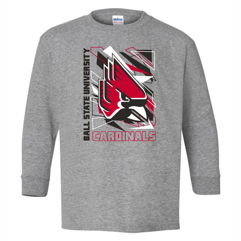 BSU Cardinals Youth Shapes Long-Sleeve Tee