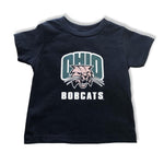 Ohio University Toddler Attack Cat Black Short Sleeve Tee