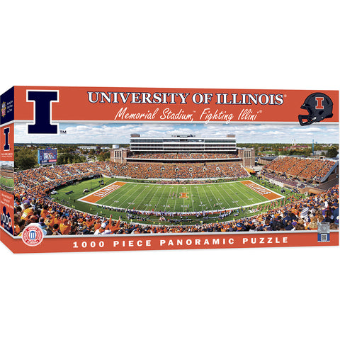 Illinois Fighting Illini 1,000 pc Panoramic Puzzle