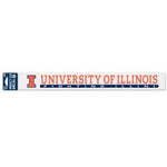 Illinois Fighting Illini 2" x 17" Window Decal