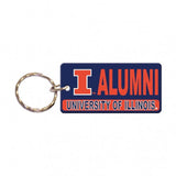 Illinois Fighting Illini Alumni Keychain