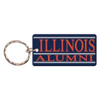 Illinois Fighting Illini Alumni Rectangle Keychain
