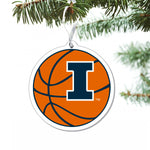 Illinois Fighting Illini Basketball Ornament