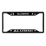 Illinois Fighting Illini Blackout Alumni License Plate Frame