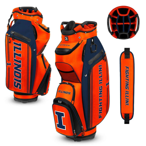 ILLINOIS FIGHTING ILLINI BUCKET III COOLER CART BAG- Manufacturer Direct Ship Item