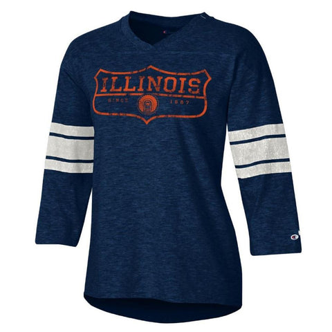 Illinois Fighting Illini Champion Chief Women's Slub Tee