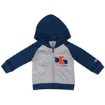 Illinois Fighting Illini Champion Toddler Raglan Zip Hoodie