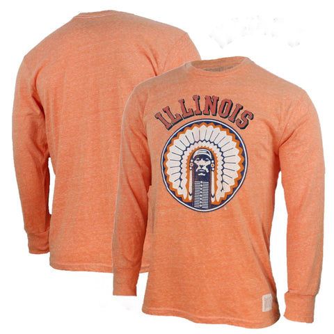 Illinois Fighting Illini Chief Long-Sleeve Tee