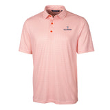 Illinois Fighting Illini Cutter &amp; Buck Pike Double Dot Print Stretch Mens Polo