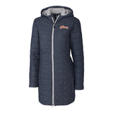 Illinois Fighting Illini Cutter &amp; Buck Rainier Women's Insulated Hooded Long Coat