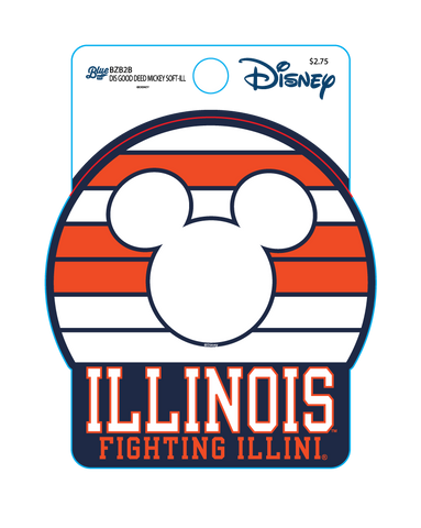 Illinois Fighting Illini Disney Good Deed Mickey Sticker