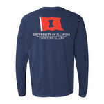 Illinois Fighting Illini Flag Long Sleeve Tee