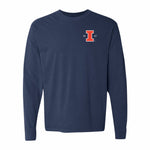 Illinois Fighting Illini Flag Long Sleeve Tee