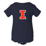 Illinois Fighting Illini Gameday Gear Infant Block I Onesie