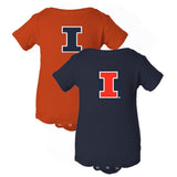 Illinois Fighting Illini Gameday Gear Infant Block I Onesie