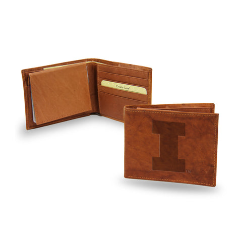 Illinois Fighting Illini Genuine Leather Billfold