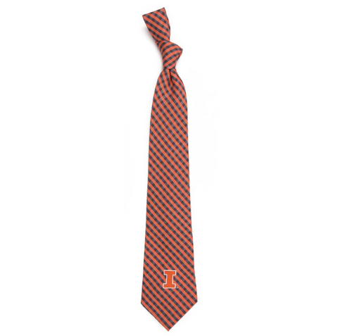 Illinois Fighting Illini Gingham Tie