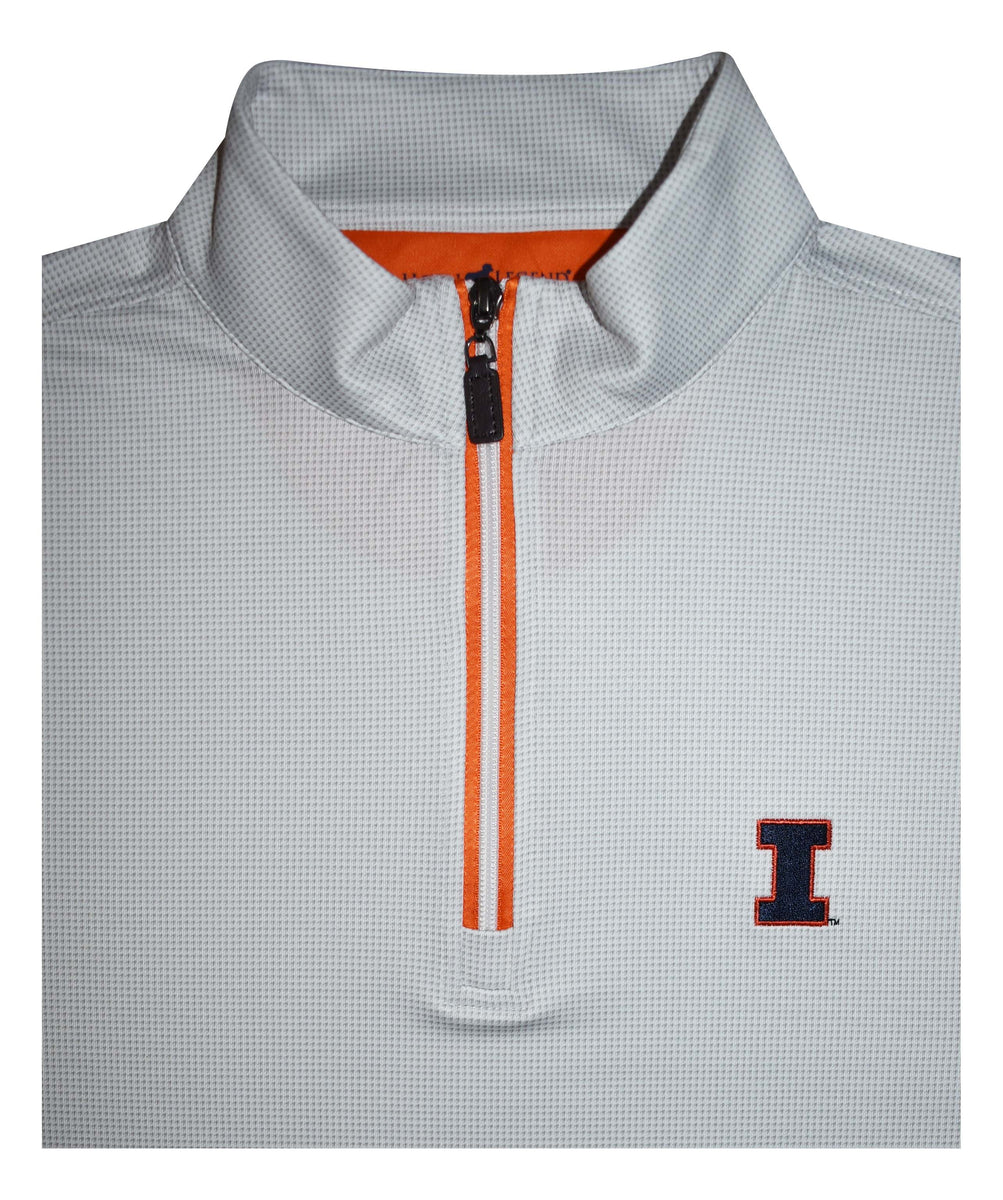 Illinois Fighting Illini Horn Legend Performance Luxury Quarter Zip Gameday Spirit Fanstore
