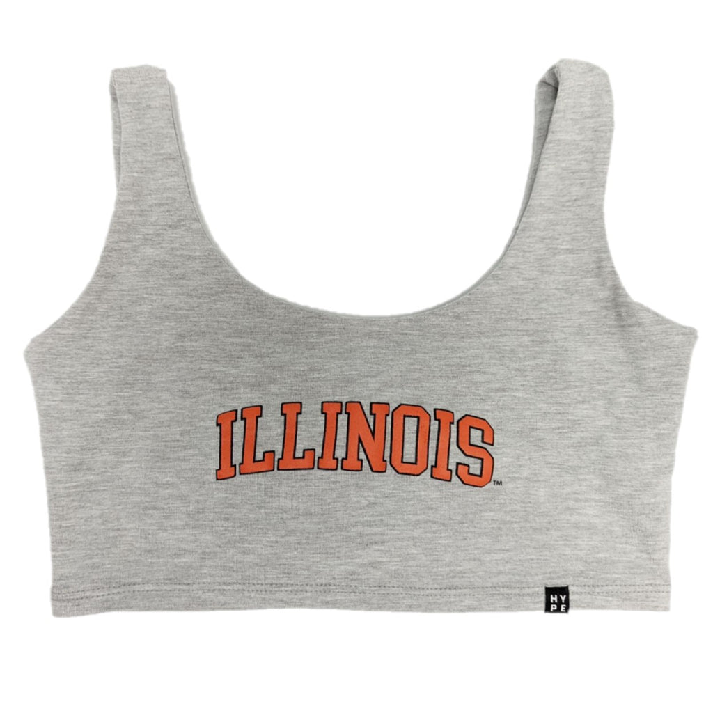 Illinois Fighting Illini Hype &amp; Vice Scoop Neck Crop