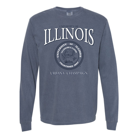 Illinois Fighting Illini 'Illinois Seal' Long-Sleeve Tee