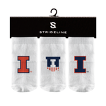Illinois Fighting Illini Infant 3-Pack Socks