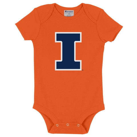 Illinois Fighting Illini Infant Champion Block I Orange Onesie