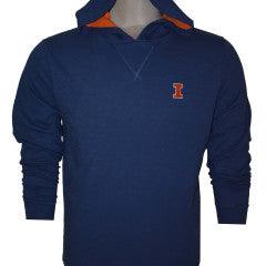 Illinois Fighting Illini Luxury Slub Hoodie Tee by Horn Legend