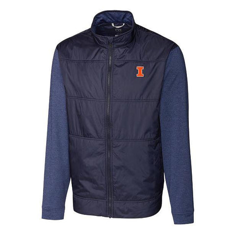 Illinois Fighting Illini Men's Cutter &amp; Buck Stealth Jacket