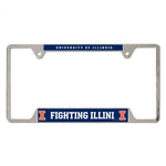 Illinois Fighting Illini Metal License Plate Frame