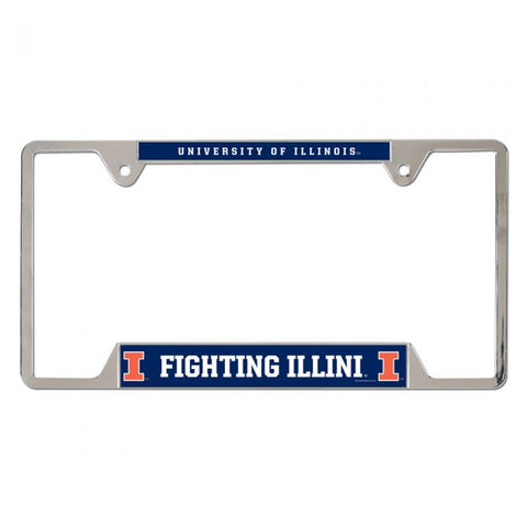 Illinois Fighting Illini Metal License Plate Frame