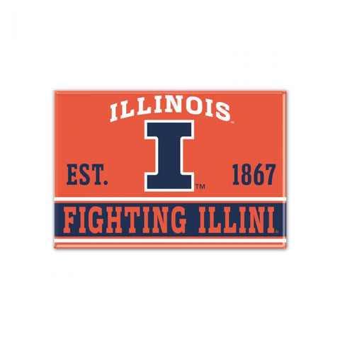 Illinois Fighting Illini Metal Magnet