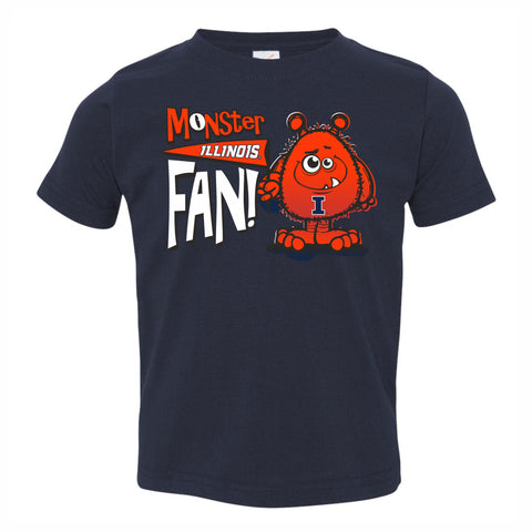 Illinois Fighting Illini Monster Fan Toddler Tee