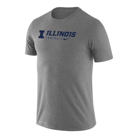 Illinois Fighting Illini Nike Performance Grey T-Shirt