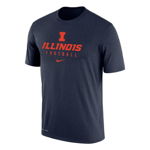 Illinois Fighting Illini Nike Team Issued T-Shirt